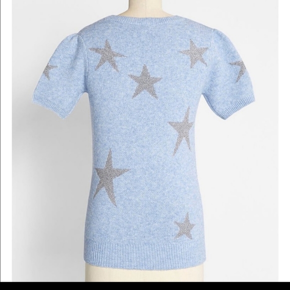 Blue Arden etoile pullover Modcloth 1x never worn - Picture 2 of 4